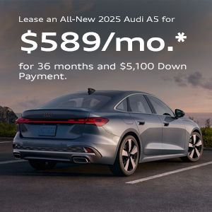 Rear view of an Audi A5