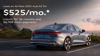 Rear view of an Audi A5