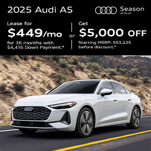 Side view of an Audi A5