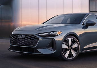 All-new A5 parked at dusk