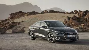 black 2025 audi A3 parked outside at an angle