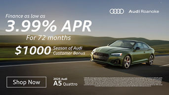 Side profile of a 2025 Audi All-new A5