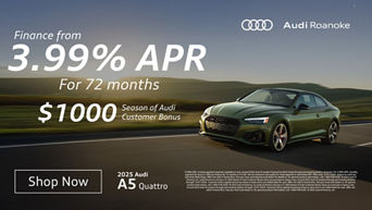 Side profile of a 2025 Audi All-new A5