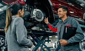 Technician training new employee.