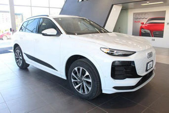 Side view of a 2025 Audi Q6 e-tron