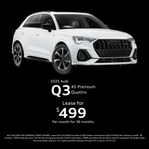 Lease a Audi Q3 Premium for $499/mo