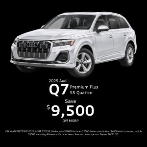 Save over $9500 on Audi Q7 Premium