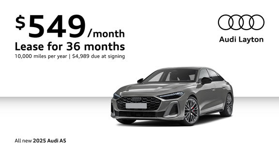 All New 2025 Audi A5 Lease for $549/Month for 36 Months