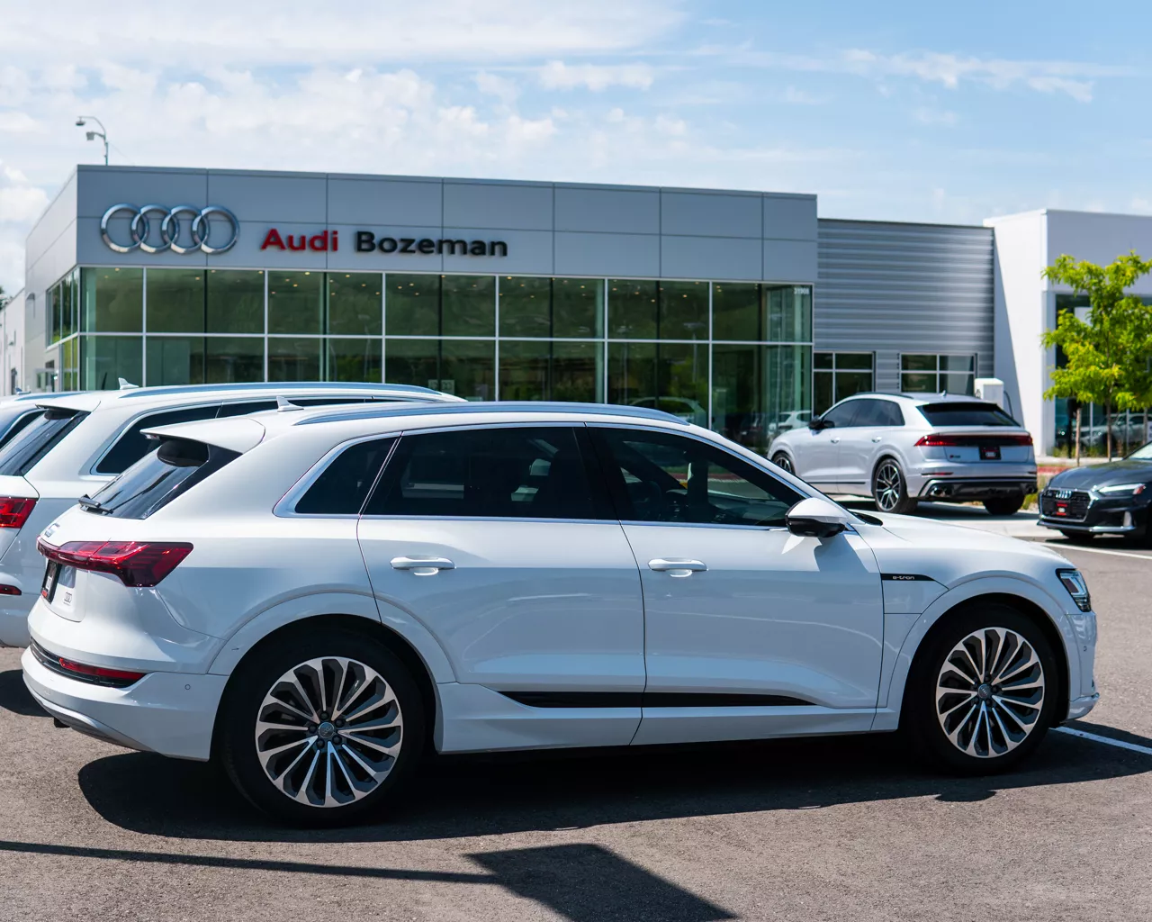 View of Audi Bozeman dealership. 