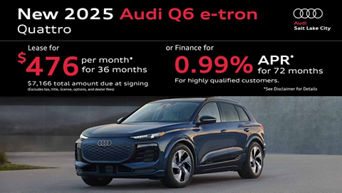 2025 Audi Q6 e-tron August Specials