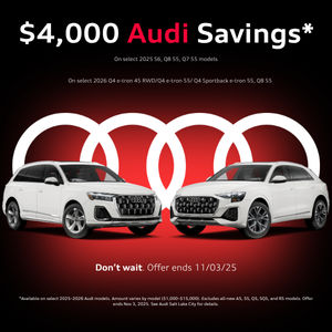 $4,000 Audi Savings