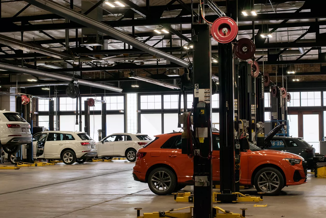 Audi service shop
