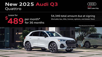 2025 Audi Q3 August Specials