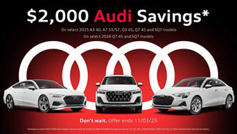 $2,000 Audi Savings October Specials
