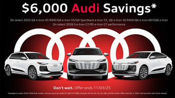 $6,000 Audi Savings October Specials