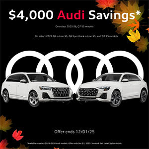 $4,000 Audi Savings