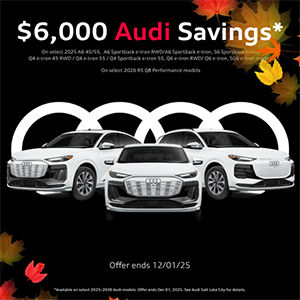 $6,000 Audi Savings