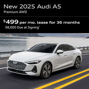 2025 NEW A5 PREMIUM AWD: Lease for $499 per month for 36 with $8,000 due at signing  
