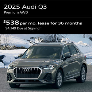 2025 Q3 PREMIUM AWD: Lease for $538 per month for 36 with $4,149 due at signing