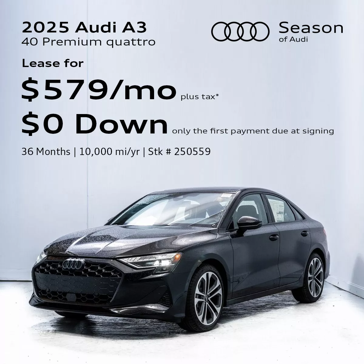 2025 Audi A3 Lease Offer