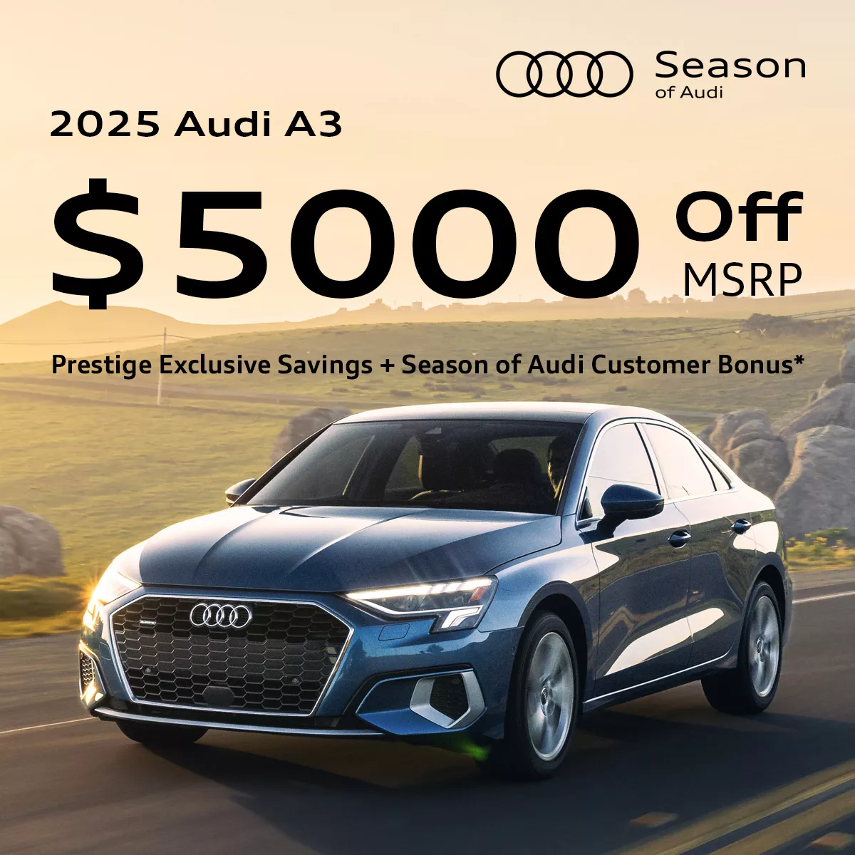 2025 Audi A3 - $5000 Off MSRP*