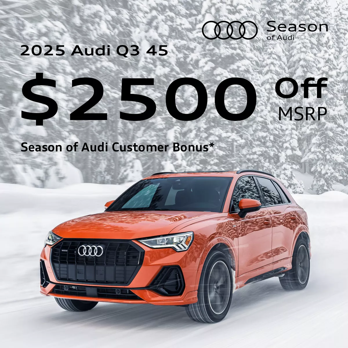 2025 Audi Q3 - $2500 Off MSRP*