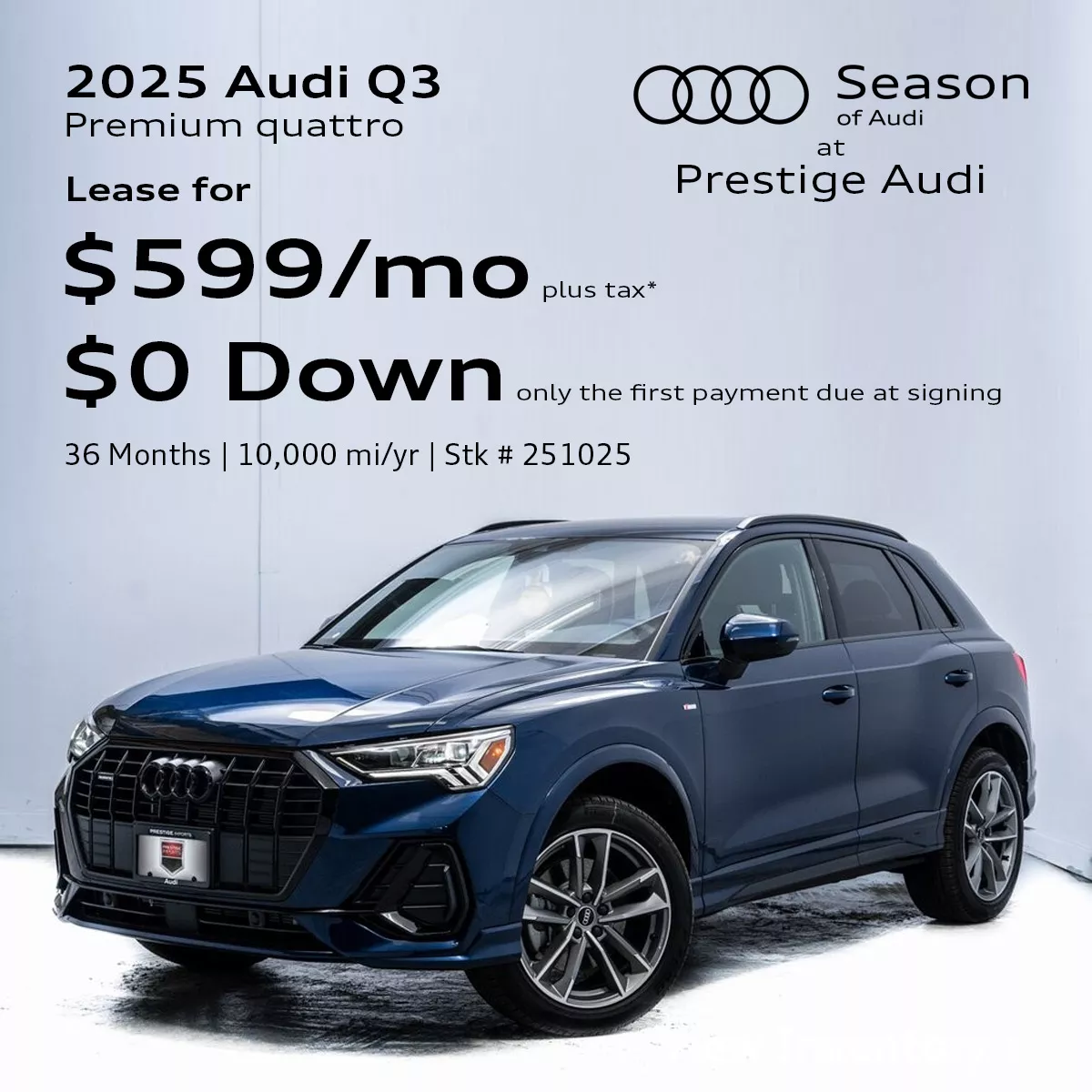 2025 Audi Q3 Lease Offer