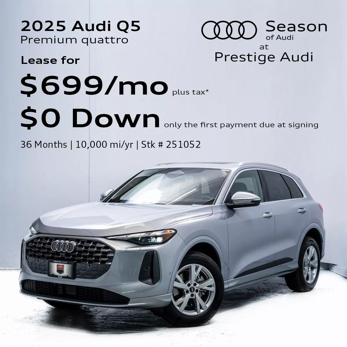 2025 Audi Q5 Premium quattro Lease Offer