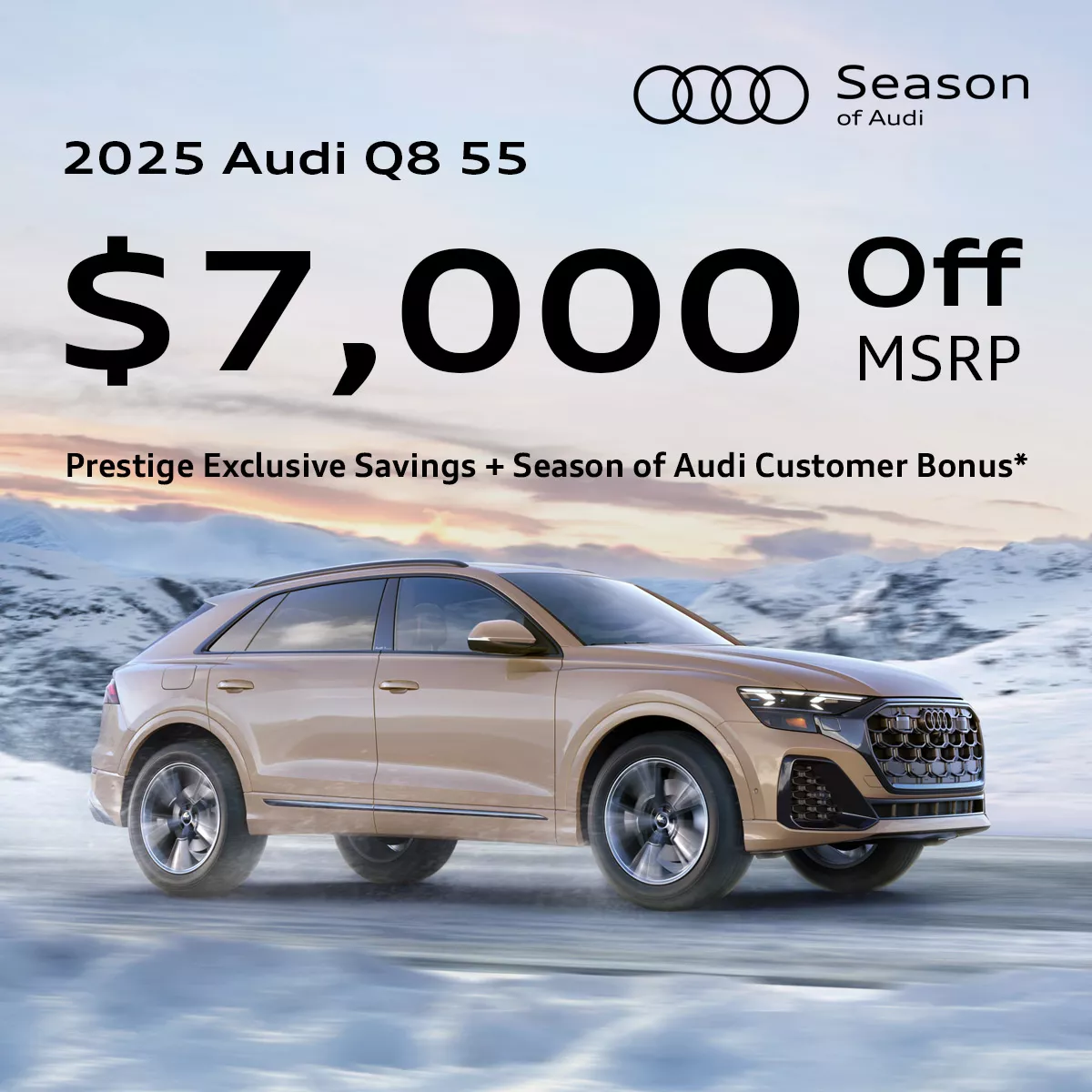 2025 Audi Q8 - $7000 Off MSRP*