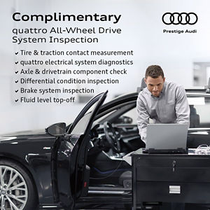 Audi technician checking vehicle error codes