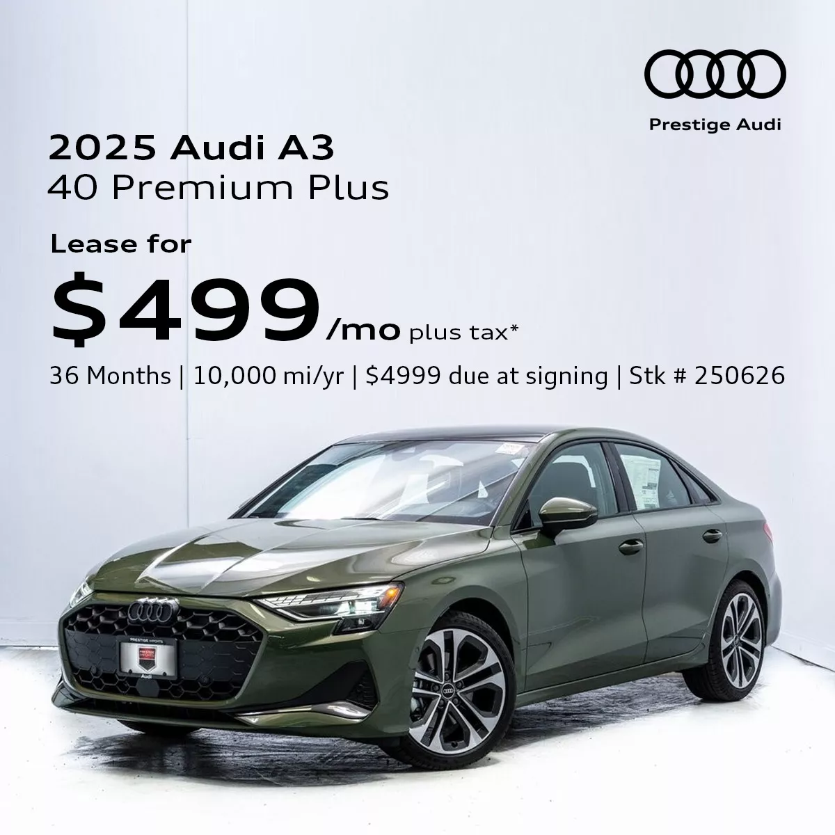 2025 Audi A3 Lease Offer