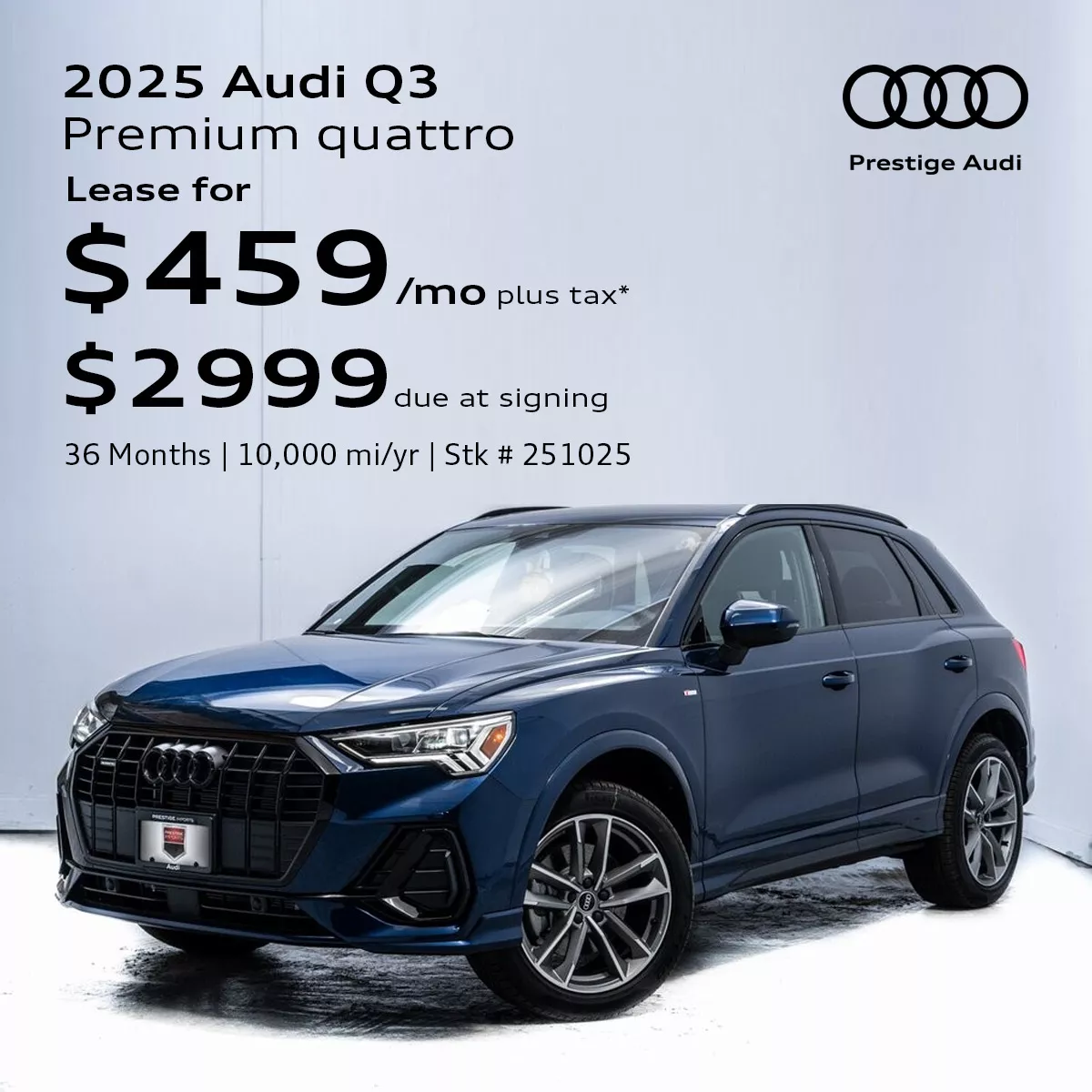 2025 Audi Q3 Lease Offer