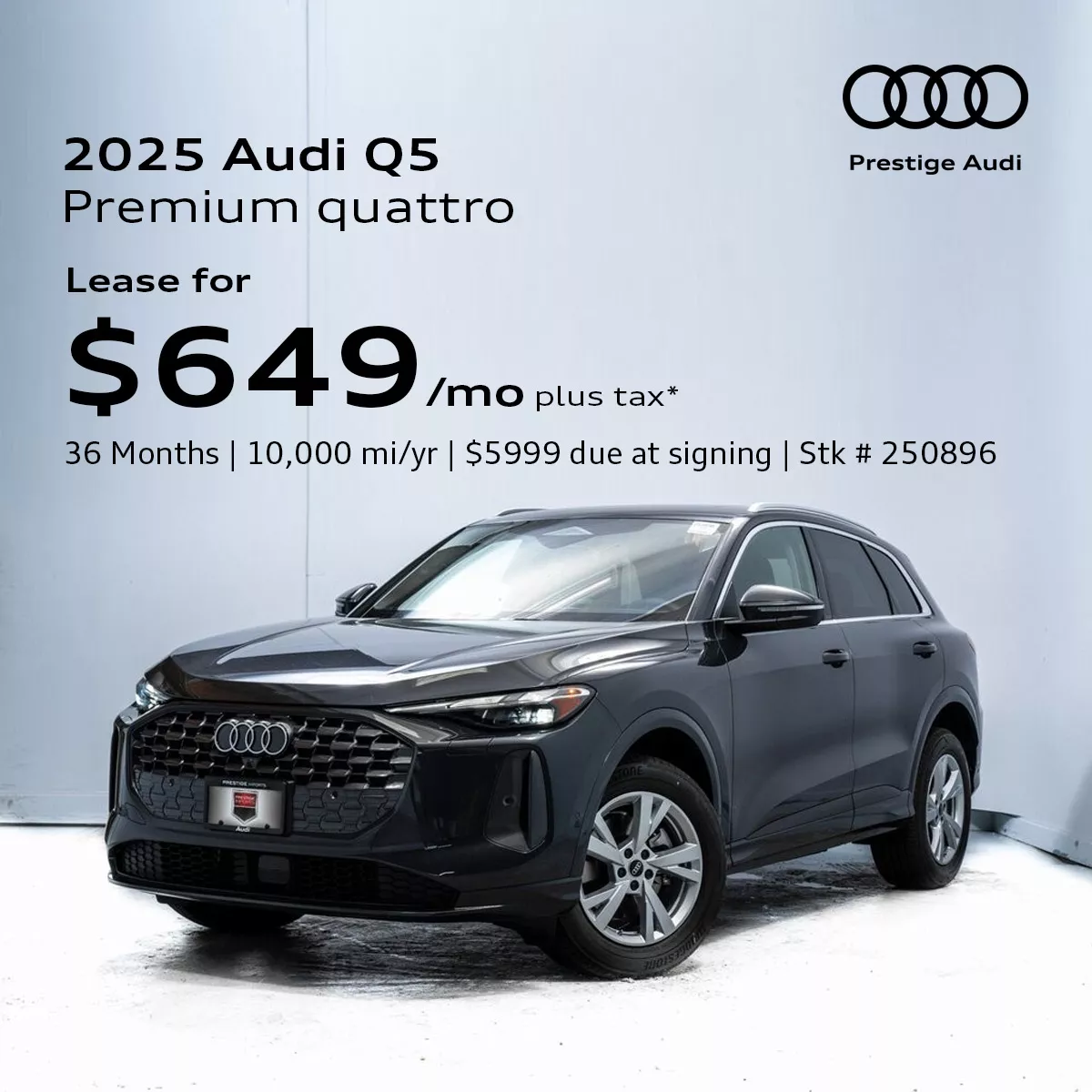 2025 Audi Q5 Premium quattro Lease Offer