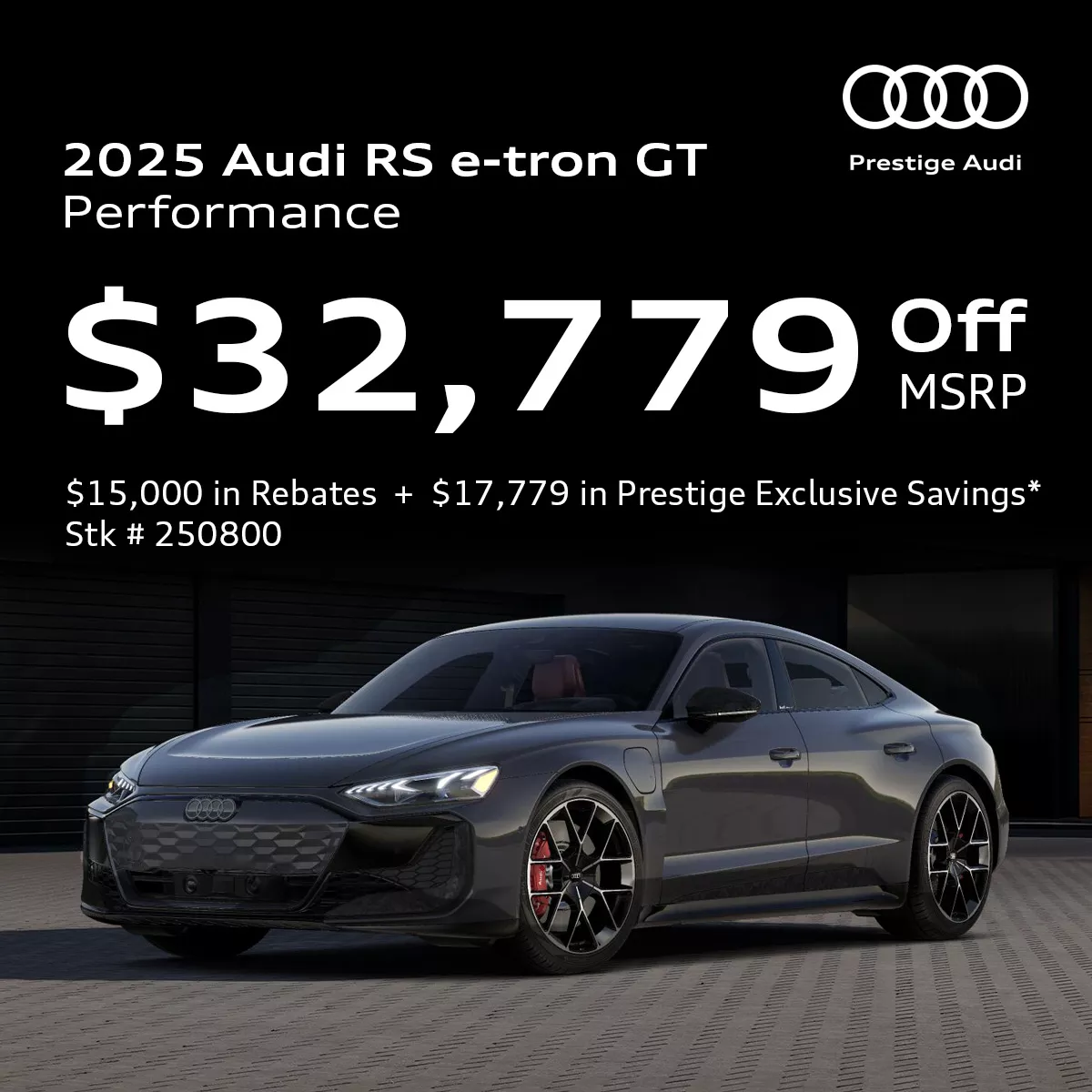 RS e-tron GT - $32,779 Off MSRP
