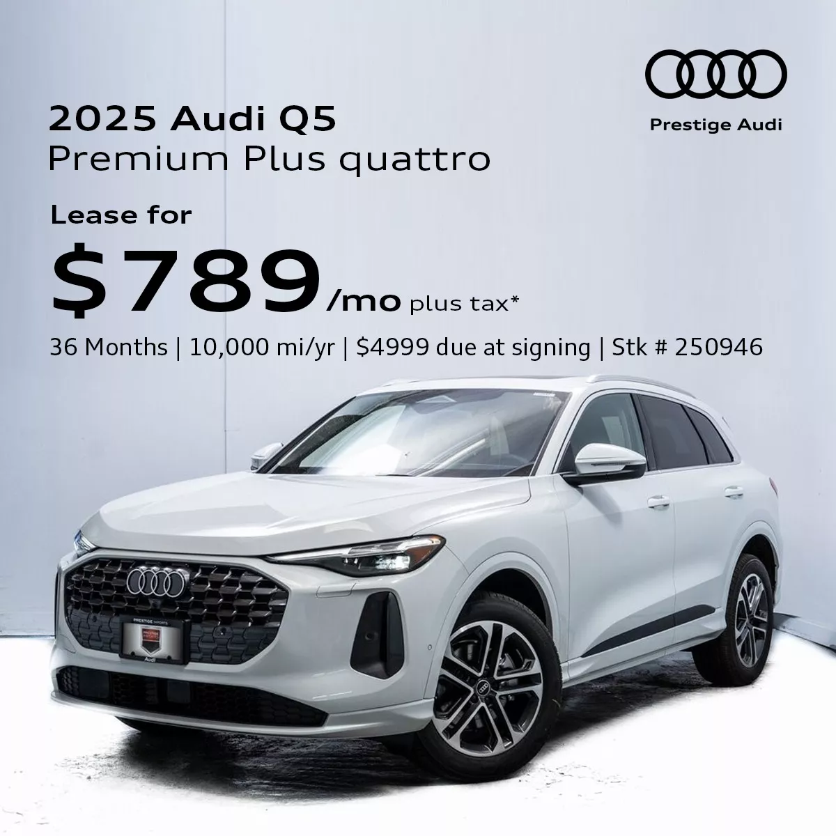 2025 Audi Q5 Premium Plus Lease Offer