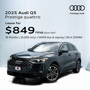 All-new 2025 Audi Q5 Prestige Lease Offer