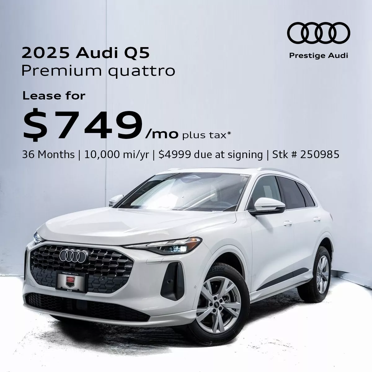2025 Audi Q5 Premium quattro Lease Offer