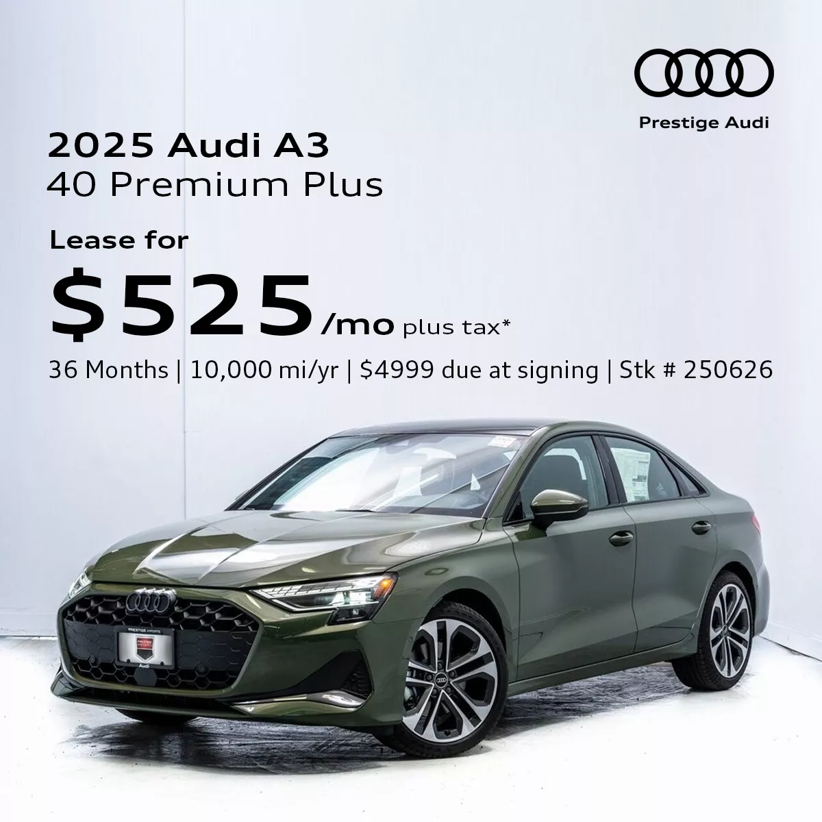 2025 Audi A3 Lease Offer