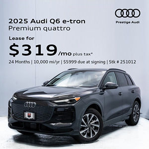 2025 Audi Q6 e-tron Lease Offer