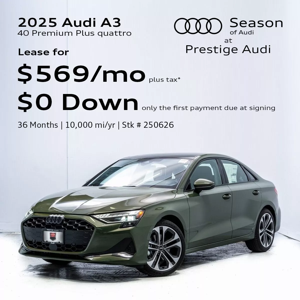 2025 Audi A3 Lease Offer