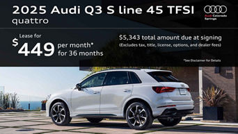 2025 Audi Q3 Specials