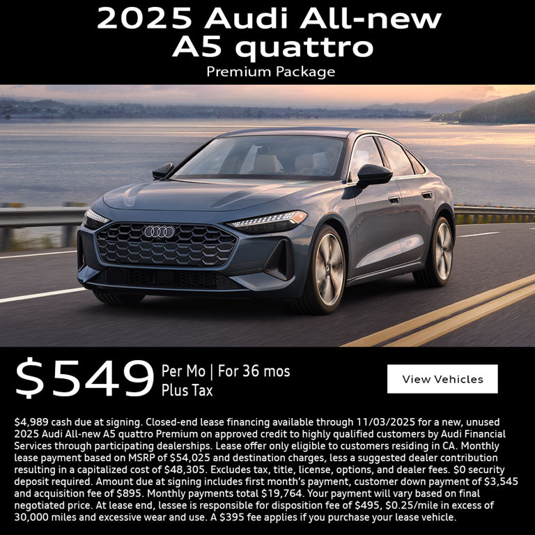 2025 Audi A5  quattro Premium Package
