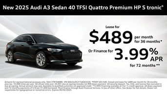 New 2025 Audi A3 Sedan 40