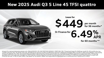 Side view of an Audi Q3.