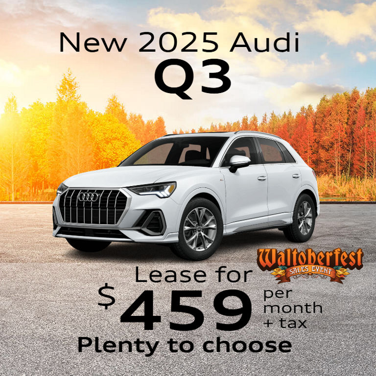 Audi Q3 side profile parked