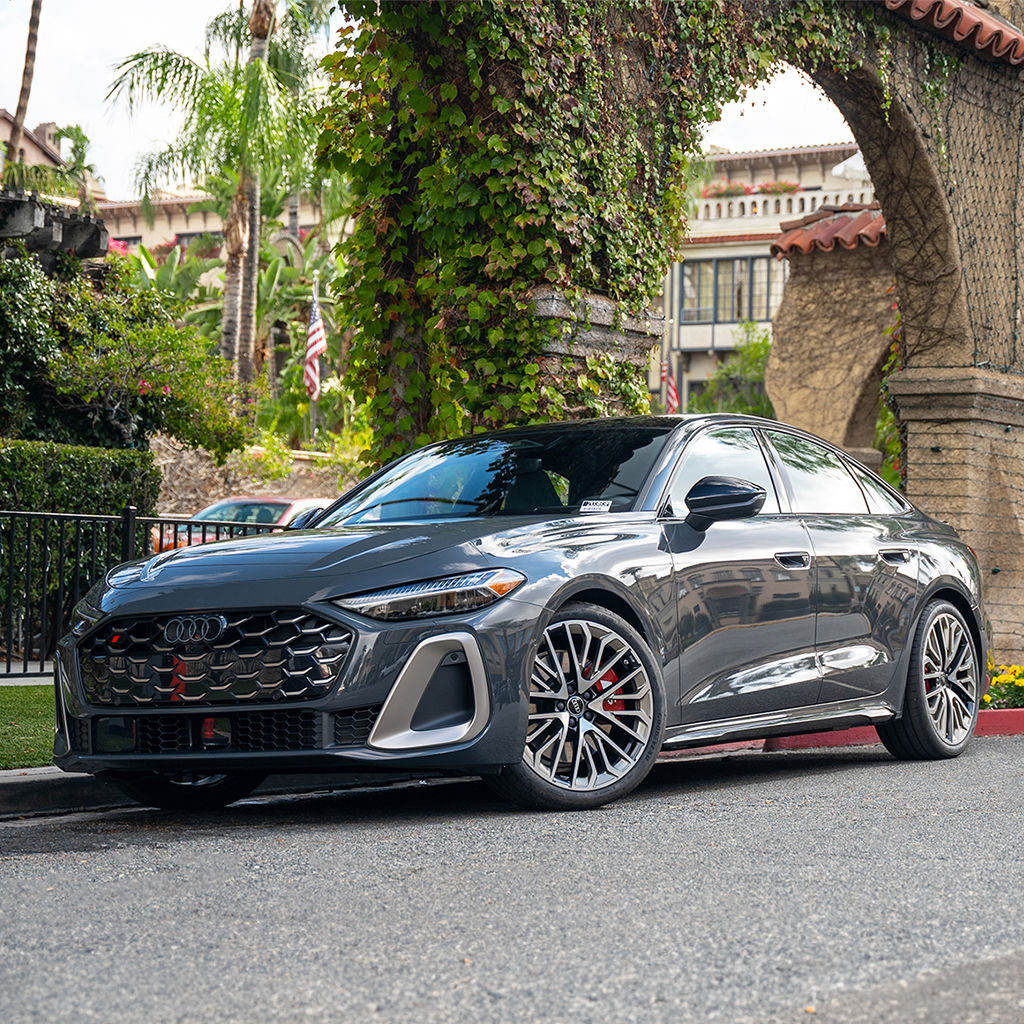 New car inventory photo in downtown Riverside.