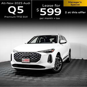 Q5 driving. Lease for $599/mo + tax