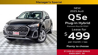 New Audi Q5 e hybrid driving