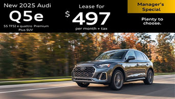 New Audi Q5 e hybrid driving