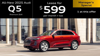 2025 Q5 driving. Lease for $599/mo + tax